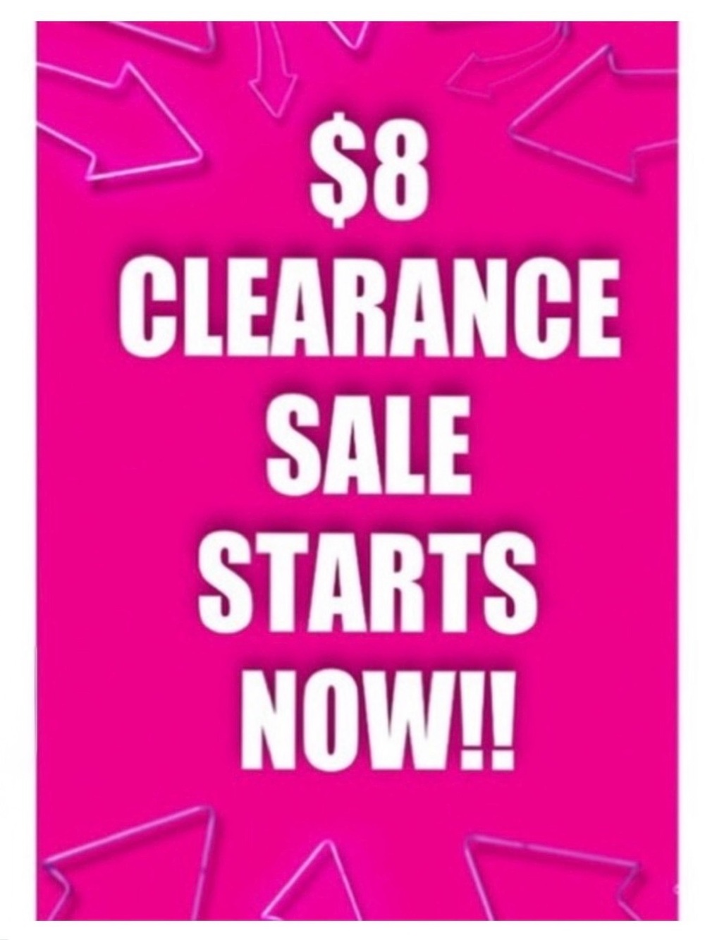 Clearance Sale Promotion - Pink